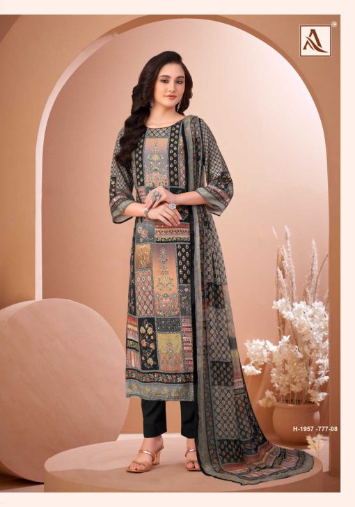 Alok Black Mirror Viscose Salwar Suit Catalog 8 Pcs 17 510x728 - Alok Black Mirror Viscose Salwar Suit Catalog 8 Pcs