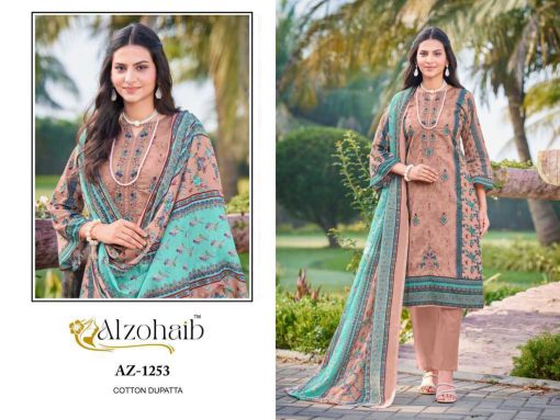Alzohaib Saira Vol 1 Chiffon Cotton Salwar Suit Catalog 5 Pcs 4 510x383 - Alzohaib Saira Vol 1 Chiffon Cotton Salwar Suit Catalog 5 Pcs