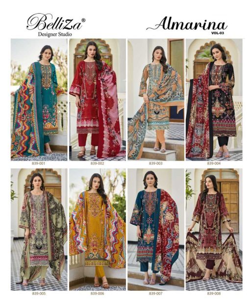 Belliza Almarina Vol 3 Cotton Salwar Suit Catalog 8 Pcs 12 510x619 - Belliza Al’marina Vol 3 Cotton Salwar Suit Catalog 8 Pcs