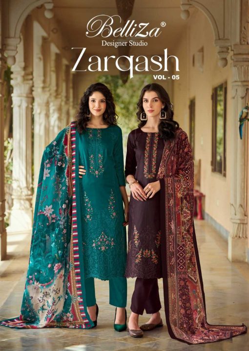 Belliza Zarqash Vol 5 Cotton Salwar Suit Catalog 6 Pcs 1 510x719 - Belliza Zarqash Vol 5 Cotton Salwar Suit Catalog 6 Pcs