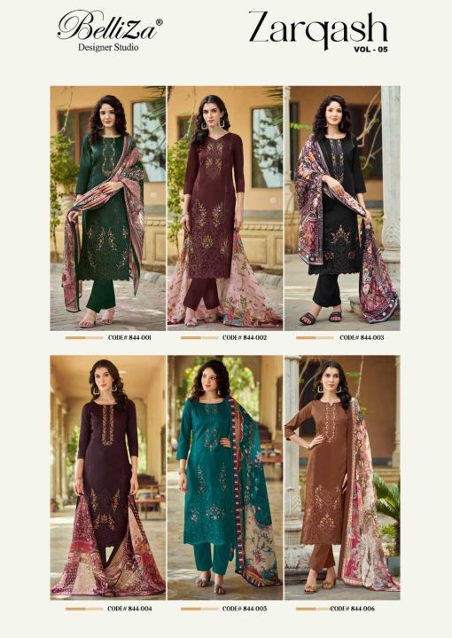 Belliza Zarqash Vol 5 Cotton Salwar Suit Catalog 6 Pcs 10 510x719 - Belliza Zarqash Vol 5 Cotton Salwar Suit Catalog 6 Pcs