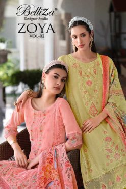 Belliza Zoya Vol 2 Cotton Salwar Suit Catalog 6 Pcs