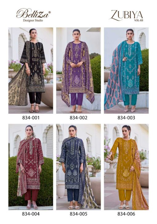 Belliza Zubiya Vol 3 Cotton Salwar Suit Catalog 6 Pcs 10 510x725 - Belliza Zubiya Vol 3 Cotton Salwar Suit Catalog 6 Pcs