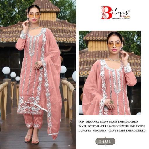 Bilqis B 135 I L Georgette Salwar Suit Catalog 4 Pcs 5 510x510 - Bilqis B 135 I-L Georgette Salwar Suit Catalog 4 Pcs