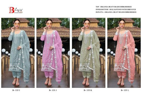 Bilqis B 135 I L Georgette Salwar Suit Catalog 4 Pcs 9 510x340 - Bilqis B 135 I-L Georgette Salwar Suit Catalog 4 Pcs