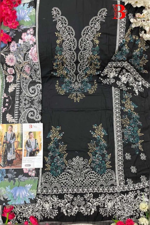 Bilqis B 174 A D Cotton Salwar Suit Catalog 4 Pcs 5 510x763 - Bilqis B 174 A-D Cotton Salwar Suit Catalog 4 Pcs
