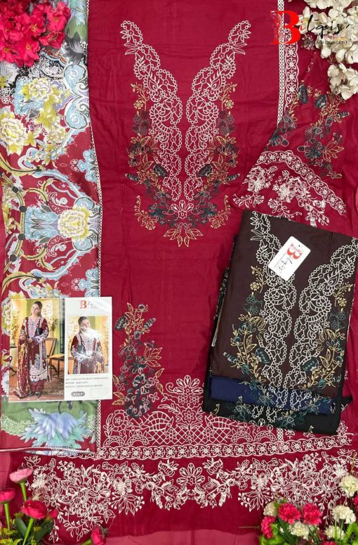 Bilqis B 174 A D Cotton Salwar Suit Catalog 4 Pcs 6 510x775 - Bilqis B 174 A-D Cotton Salwar Suit Catalog 4 Pcs