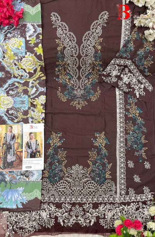 Bilqis B 174 A D Cotton Salwar Suit Catalog 4 Pcs 8 510x779 - Bilqis B 174 A-D Cotton Salwar Suit Catalog 4 Pcs