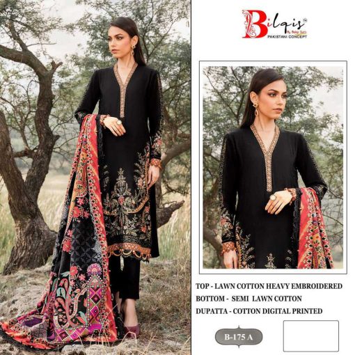Bilqis B 175 A B Cotton Salwar Suit Catalog 2 Pcs 1 510x510 - Bilqis B 175 A-B Cotton Salwar Suit Catalog 2 Pcs