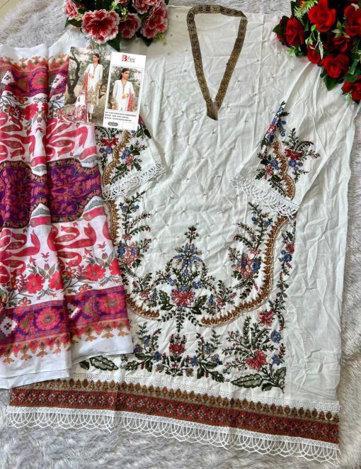 Bilqis B 175 A B Cotton Salwar Suit Catalog 2 Pcs 4 510x662 - Bilqis B 175 A-B Cotton Salwar Suit Catalog 2 Pcs