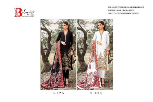 Bilqis B 175 A B Cotton Salwar Suit Catalog 2 Pcs 5 510x340 - Bilqis B 175 A-B Cotton Salwar Suit Catalog 2 Pcs