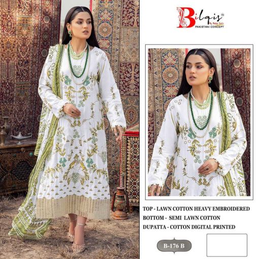 Bilqis B 176 A D Cotton Salwar Suit Catalog 4 Pcs 2 510x510 - Bilqis B 176 A-D Cotton Salwar Suit Catalog 4 Pcs