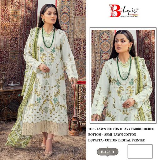Bilqis B 176 A D Cotton Salwar Suit Catalog 4 Pcs 4 510x510 - Bilqis B 176 A-D Cotton Salwar Suit Catalog 4 Pcs