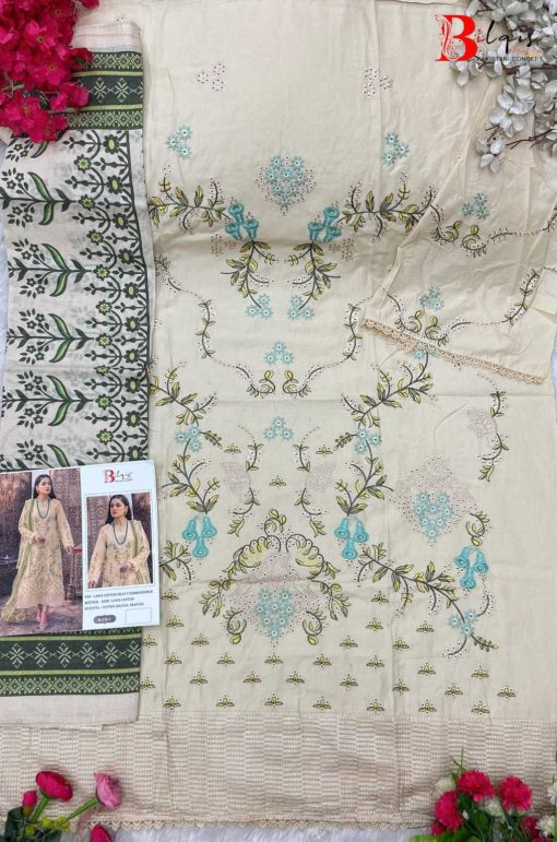 Bilqis B 176 A D Cotton Salwar Suit Catalog 4 Pcs 7 510x771 - Bilqis B 176 A-D Cotton Salwar Suit Catalog 4 Pcs