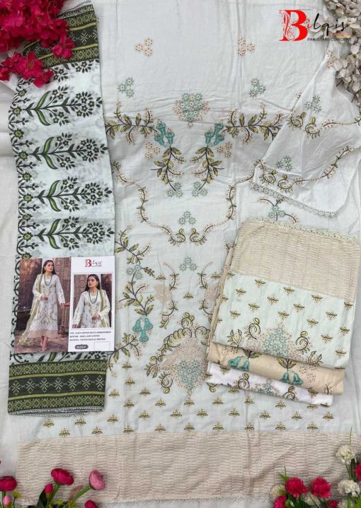 Bilqis B 176 A D Cotton Salwar Suit Catalog 4 Pcs 8 510x719 - Bilqis B 176 A-D Cotton Salwar Suit Catalog 4 Pcs