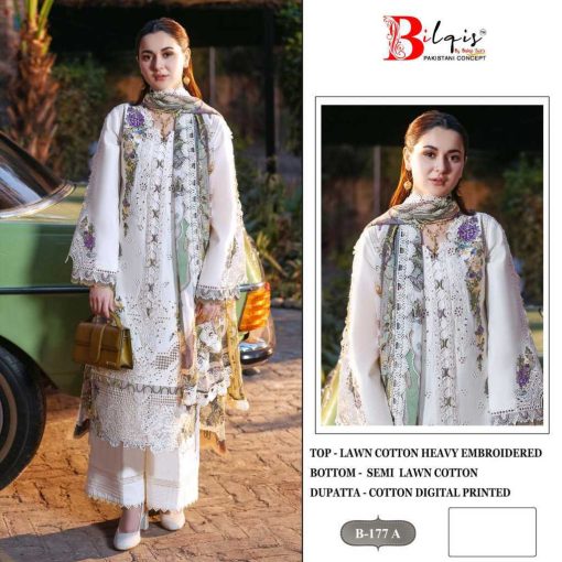Bilqis B 177 A D Cotton Salwar Suit Catalog 4 Pcs 1 510x510 - Bilqis B 177 A-D Cotton Salwar Suit Catalog 4 Pcs