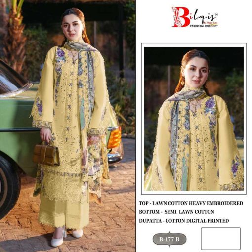 Bilqis B 177 A D Cotton Salwar Suit Catalog 4 Pcs 3 510x510 - Bilqis B 177 A-D Cotton Salwar Suit Catalog 4 Pcs