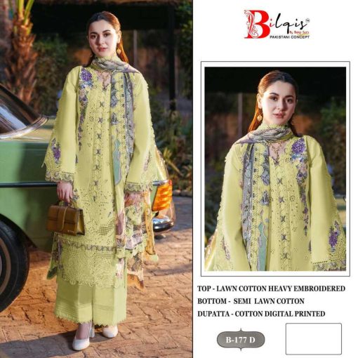 Bilqis B 177 A D Cotton Salwar Suit Catalog 4 Pcs 7 510x510 - Bilqis B 177 A-D Cotton Salwar Suit Catalog 4 Pcs
