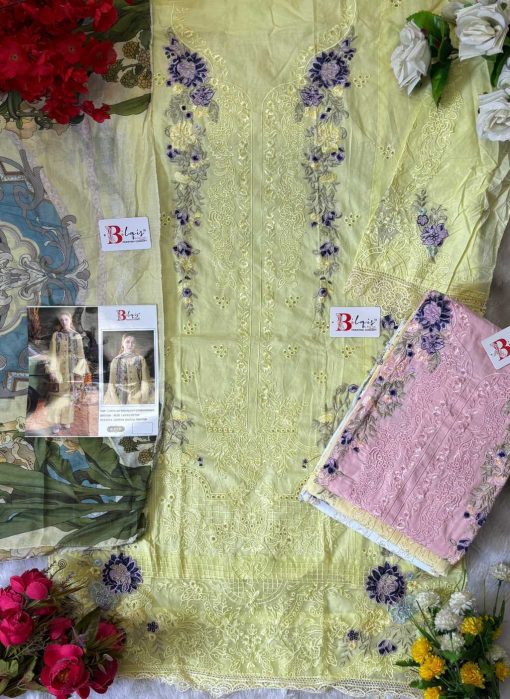 Bilqis B 177 A D Cotton Salwar Suit Catalog 4 Pcs 8 510x699 - Bilqis B 177 A-D Cotton Salwar Suit Catalog 4 Pcs
