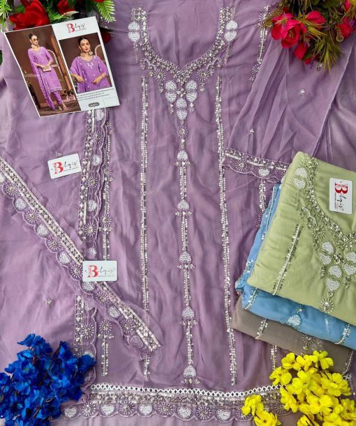 Bilqis B 179 A D Georgette Salwar Suit Catalog 4 Pcs 2 510x611 - Bilqis B 179 A-D Georgette Salwar Suit Catalog 4 Pcs