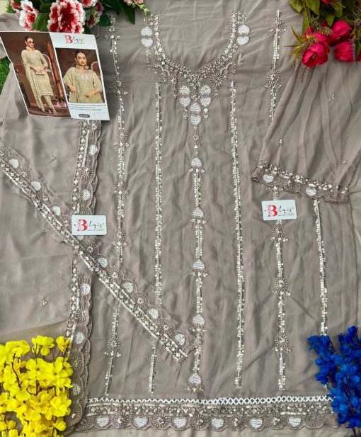 Bilqis B 179 A D Georgette Salwar Suit Catalog 4 Pcs 6 510x617 - Bilqis B 179 A-D Georgette Salwar Suit Catalog 4 Pcs