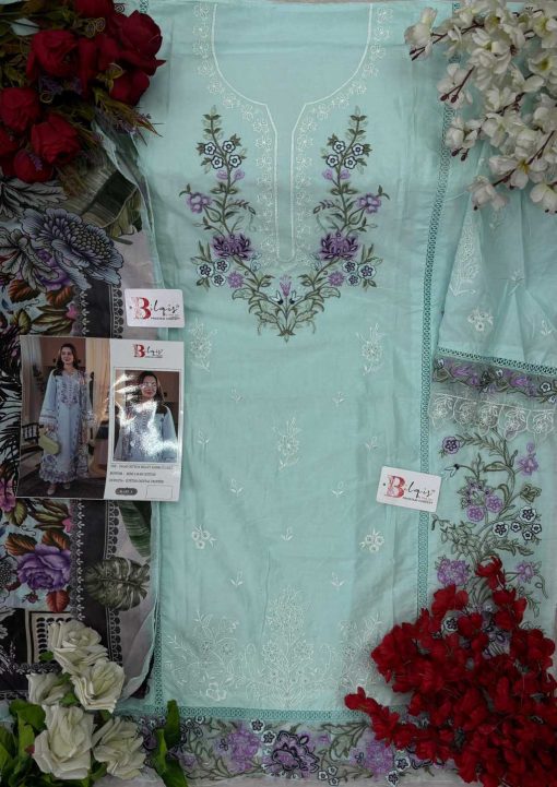 Bilqis B 183 A D Cotton Salwar Suit Catalog 4 Pcs 2 510x721 - Bilqis B 183 A-D Cotton Salwar Suit Catalog 4 Pcs