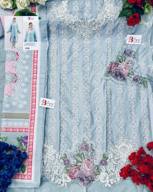 Bilqis B 185 A D Cotton Salwar Suit Catalog 4 Pcs 4 510x638 - Bilqis B 185 A-D Cotton Salwar Suit Catalog 4 Pcs
