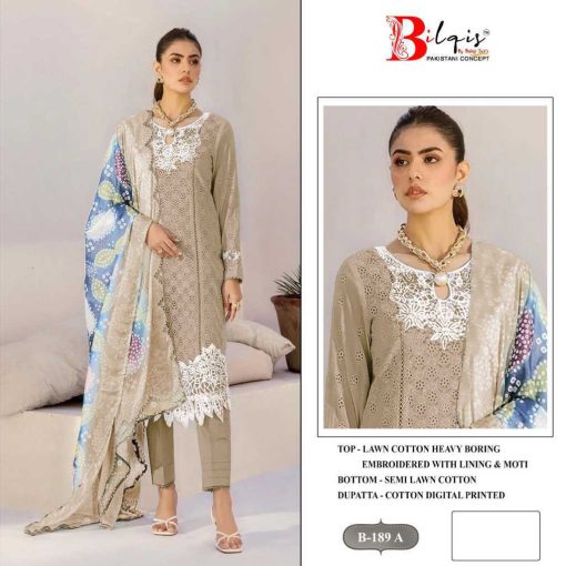 Bilqis B 189 A D Cotton Salwar Suit Catalog 4 Pcs 7 510x510 - Bilqis B 189 A-D Cotton Salwar Suit Catalog 4 Pcs