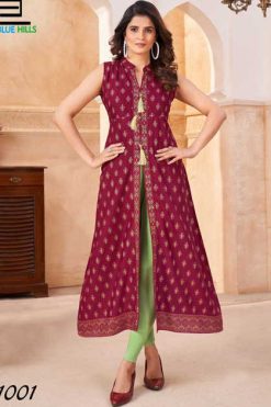 Blue Hills Cat Walk Rayon Kurti Catalog 8 Pcs