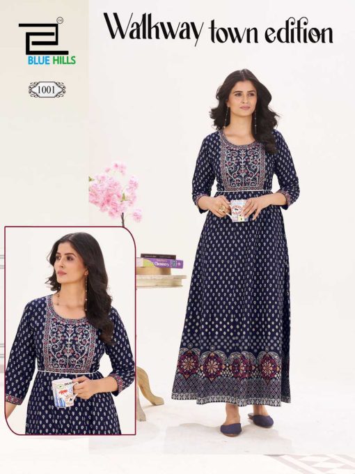 Blue Hills Walkway Town Edition Rayon Kurti Catalog 5 Pcs 6 510x680 - Blue Hills Walkway Town Edition Rayon Kurti Catalog 5 Pcs