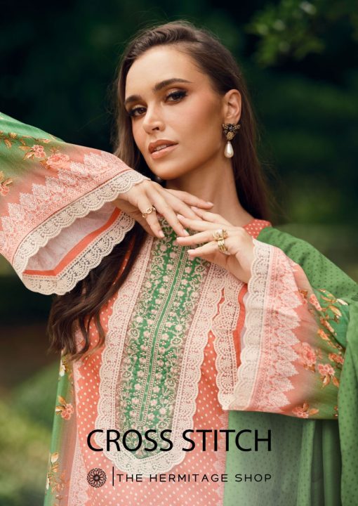Cross Stitch by The Heritage Shop Cotton Salwar Suit Catalog 6 Pcs 1 510x720 - Cross Stitch by The Heritage Shop Cotton Salwar Suit Catalog 6 Pcs