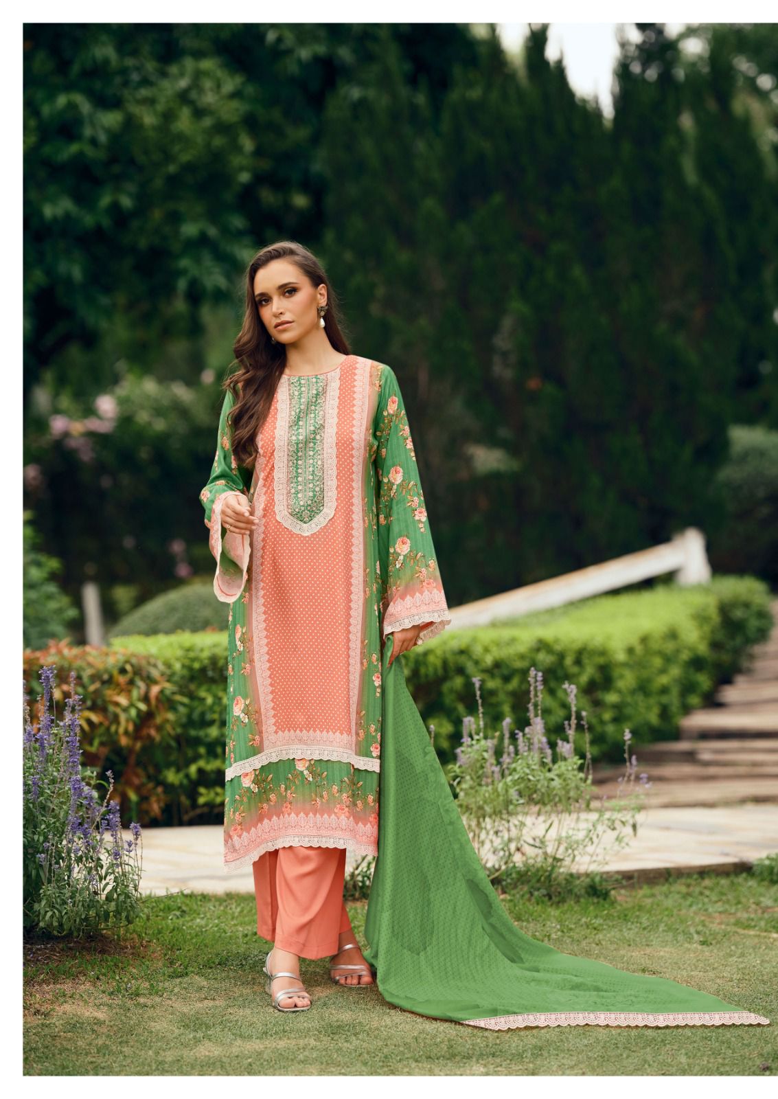 Cross Stitch by The Heritage Shop Cotton Salwar Suit Catalog 6 Pcs (17) Cross Stitch by The Heritage Shop Cotton Salwar Suit Catalog 6 Pcs - Image 18