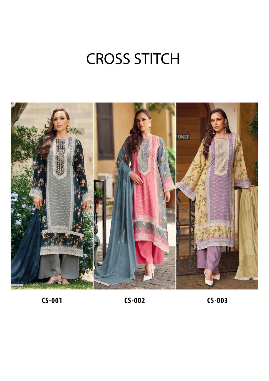 Cross Stitch by The Heritage Shop Cotton Salwar Suit Catalog 6 Pcs (18) Cross Stitch by The Heritage Shop Cotton Salwar Suit Catalog 6 Pcs - Image 19