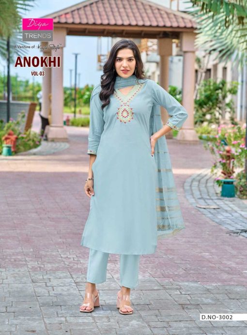 Diya Trends Anokhi Vol 3 by Kajal Style Kurti with Dupatta Bottom Jacquard Catalog 8 Pcs 3 510x692 - Diya Trends Anokhi Vol 3 by Kajal Style Kurti with Dupatta Bottom Jacquard Catalog 8 Pcs