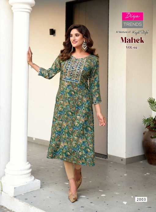 Diya Trends Mahek Vol 2 Rayon Kurti Catalog 8 Pcs 5 510x692 - Diya Trends Mahek Vol 2 Rayon Kurti Catalog 8 Pcs