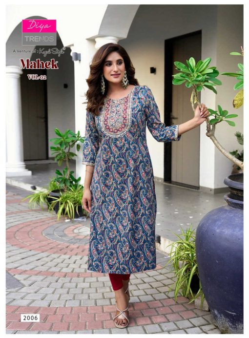 Diya Trends Mahek Vol 2 Rayon Kurti Catalog 8 Pcs 8 510x692 - Diya Trends Mahek Vol 2 Rayon Kurti Catalog 8 Pcs