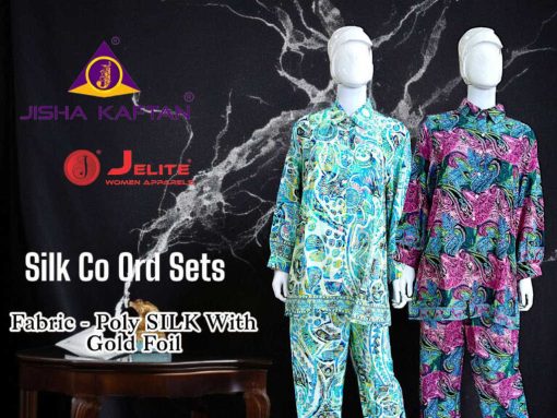 Jisha Silk CO ORD Wholesale Catalog 9 Pcs 1 510x383 - Jisha Silk CO ORD Wholesale Catalog 9 Pcs