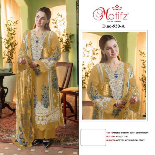 Motifz DN 950 A D Cotton Salwar Suit Catalog 4 Pcs 1 510x510 - Motifz DN 950 A-D Cotton Salwar Suit Catalog 4 Pcs