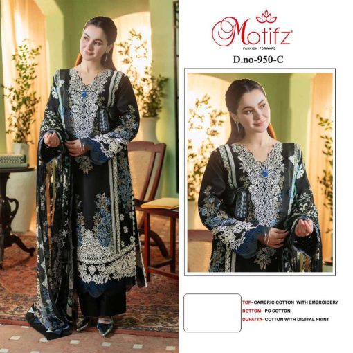 Motifz DN 950 A D Cotton Salwar Suit Catalog 4 Pcs 3 510x510 - Motifz DN 950 A-D Cotton Salwar Suit Catalog 4 Pcs