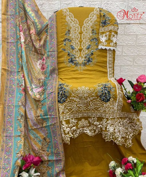 Motifz DN 950 A D Cotton Salwar Suit Catalog 4 Pcs 5 510x615 - Motifz DN 950 A-D Cotton Salwar Suit Catalog 4 Pcs