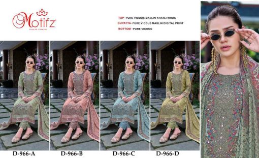 Motifz DN 966 A D Viscose Salwar Suit Catalog 4 Pcs 5 510x311 - Motifz DN 966 A-D Viscose Salwar Suit Catalog 4 Pcs