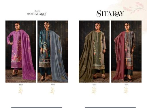 Mumtaz Arts Sitaray Muslin Salwar Suit Catalog 4 Pcs 10 510x376 - Mumtaz Arts Sitaray Muslin Salwar Suit Catalog 4 Pcs