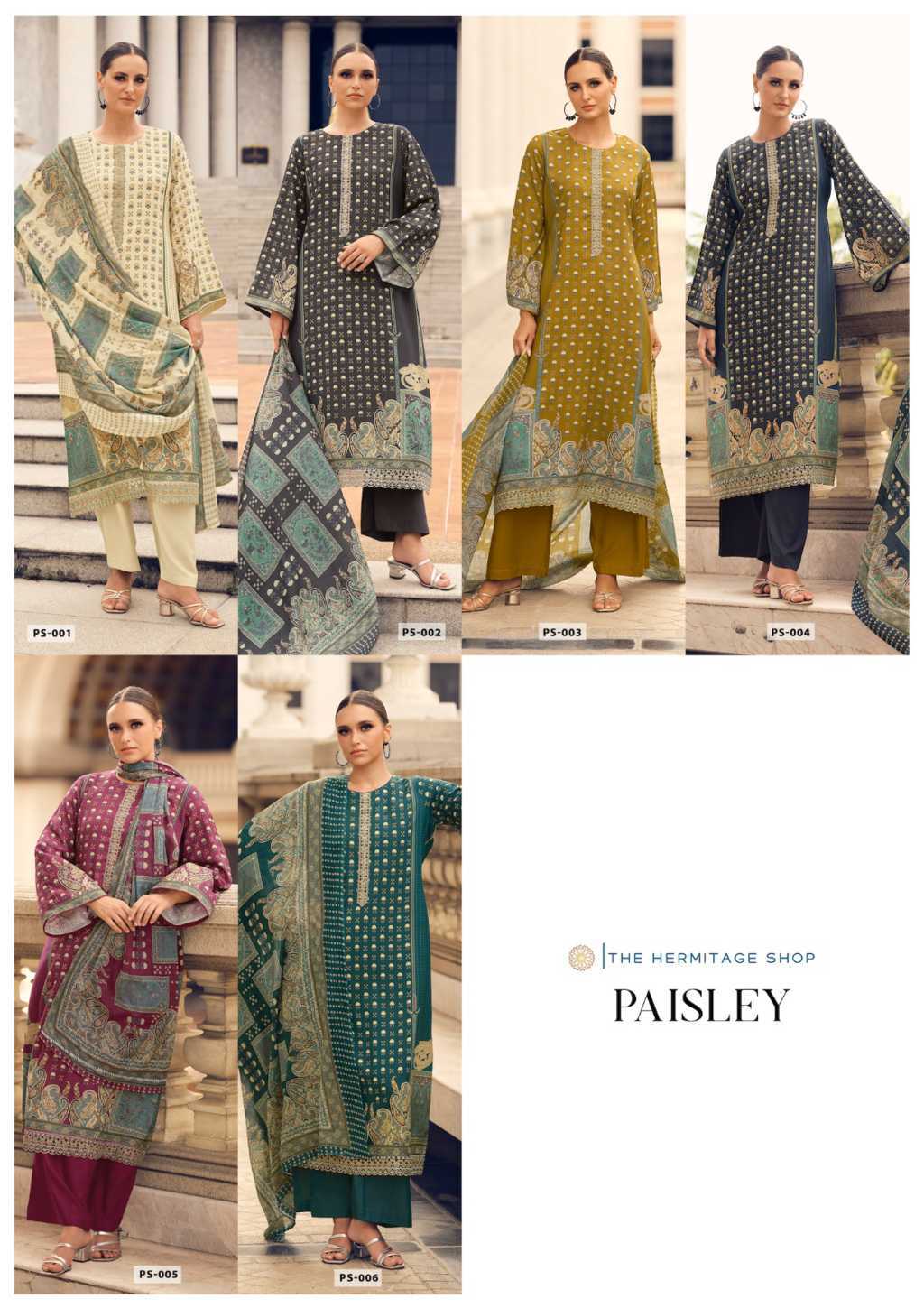 Paisely by The Hermitage Shop Viscose Salwar Suit Catalog 6 Pcs (18) Paisely by The Hermitage Shop Viscose Salwar Suit Catalog 6 Pcs - Image 19