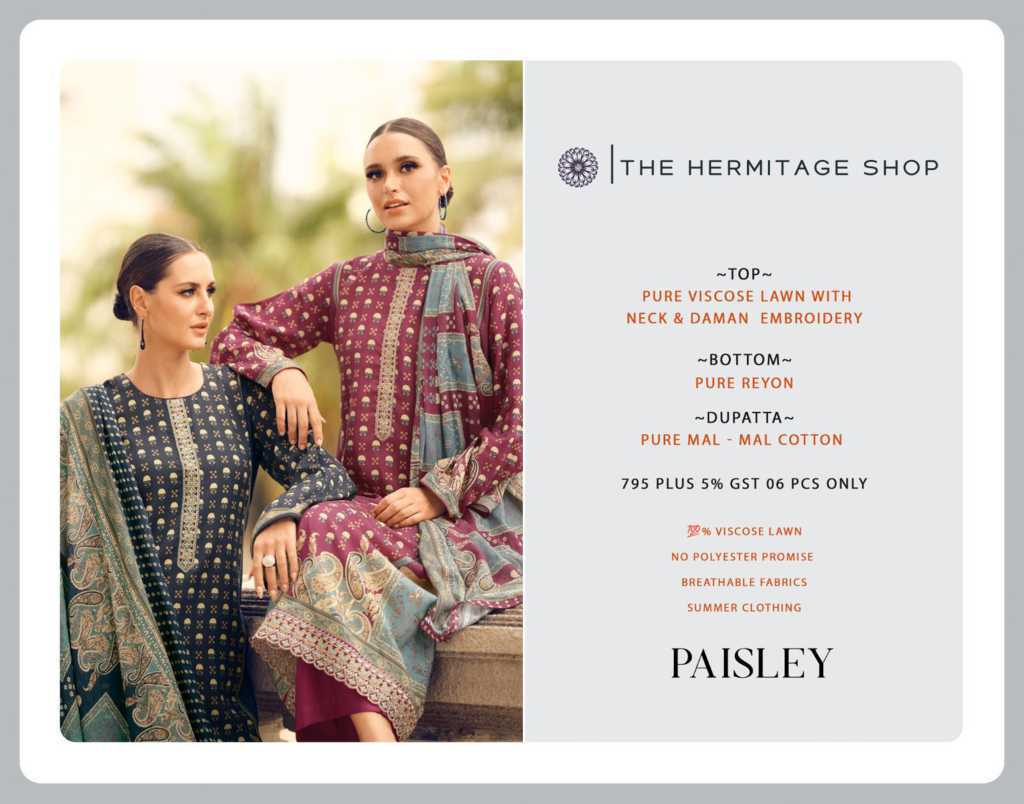 Paisely by The Hermitage Shop Viscose Salwar Suit Catalog 6 Pcs (19) Paisely by The Hermitage Shop Viscose Salwar Suit Catalog 6 Pcs - Image 20