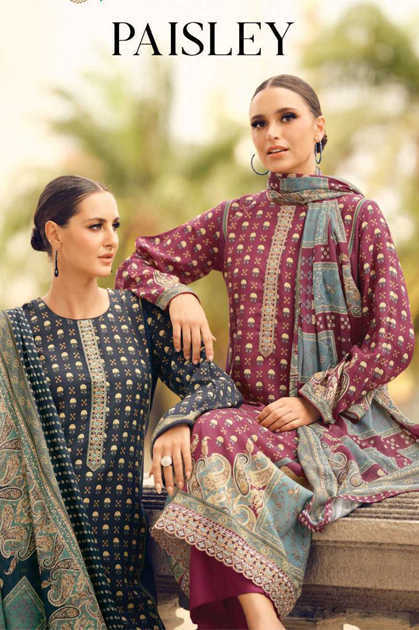 Paisely by The Hermitage Shop Viscose Salwar Suit Catalog 6 Pcs