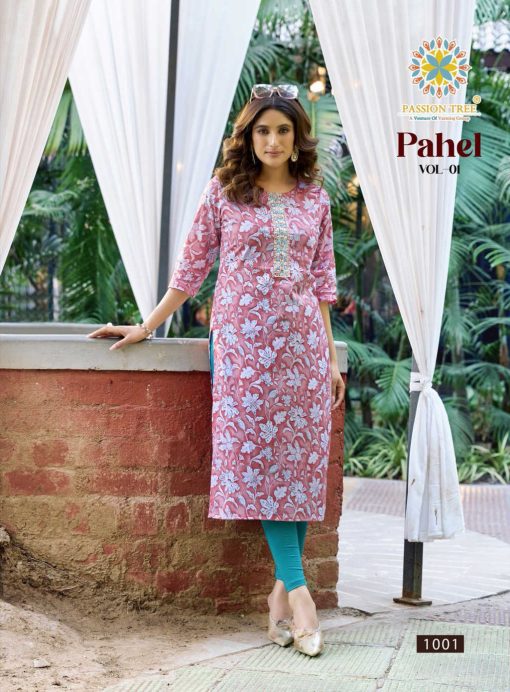 Passion Tree Pahel Vol 1 Cotton Kurti Catalog 7 Pcs 3 510x692 - Passion Tree Pahel Vol 1 Cotton Kurti Catalog 7 Pcs