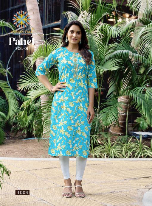 Passion Tree Pahel Vol 1 Cotton Kurti Catalog 7 Pcs 6 510x692 - Passion Tree Pahel Vol 1 Cotton Kurti Catalog 7 Pcs