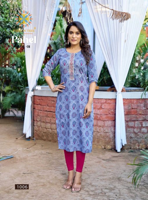 Passion Tree Pahel Vol 1 Cotton Kurti Catalog 7 Pcs 8 510x692 - Passion Tree Pahel Vol 1 Cotton Kurti Catalog 7 Pcs