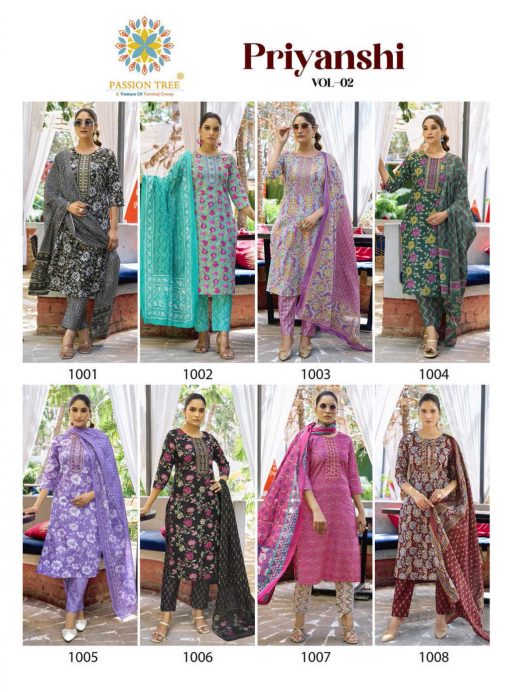 Passion Tree Priyanshi Vol 2 Kurti with Dupatta Bottom Cotton Catalog 8 Pcs 12 510x692 - Passion Tree Priyanshi Vol 2 Kurti with Dupatta Bottom Cotton Catalog 8 Pcs