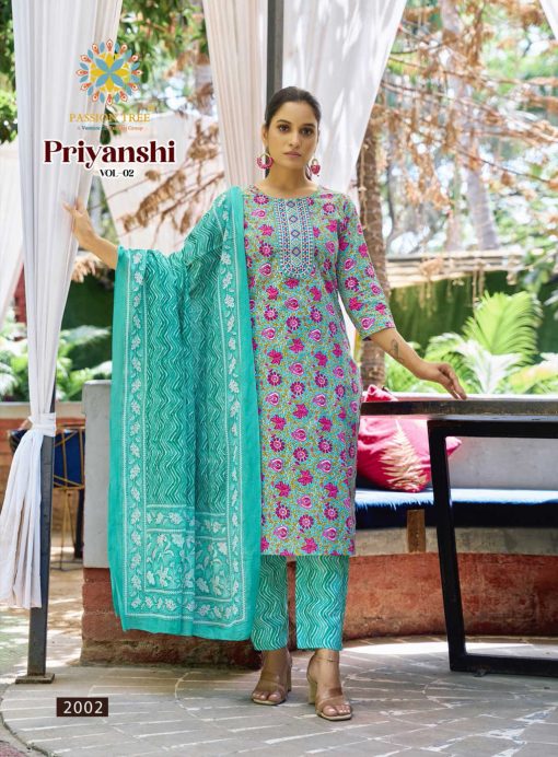Passion Tree Priyanshi Vol 2 Kurti with Dupatta Bottom Cotton Catalog 8 Pcs 4 510x692 - Passion Tree Priyanshi Vol 2 Kurti with Dupatta Bottom Cotton Catalog 8 Pcs